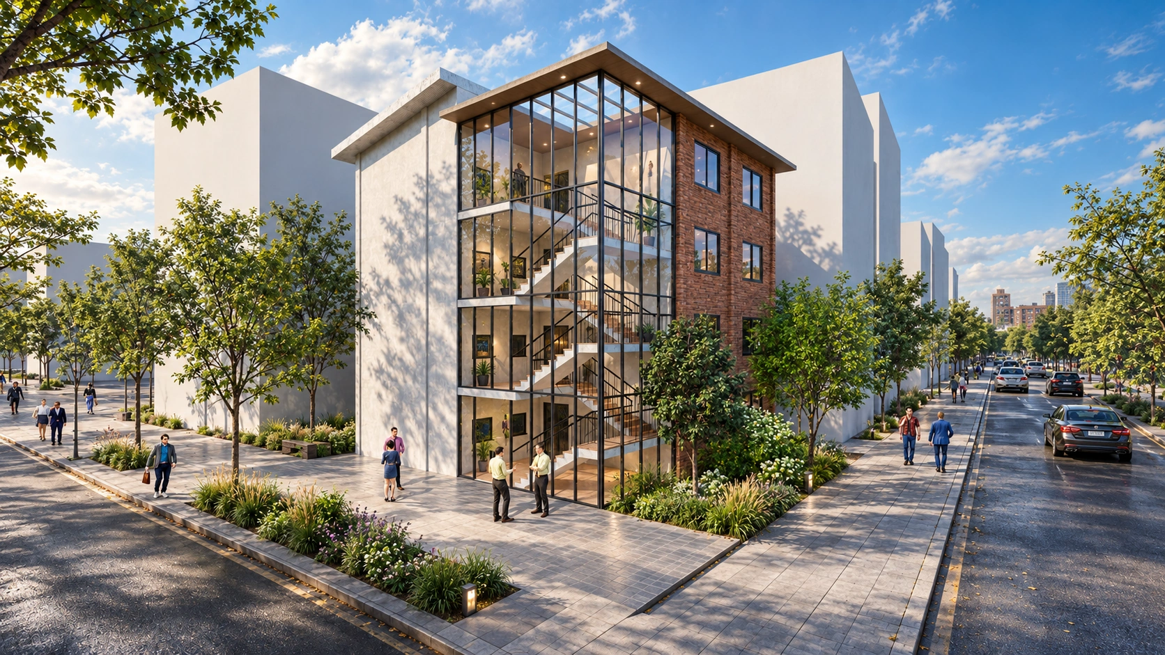 Edificio Parkway — visualización arquitectónica